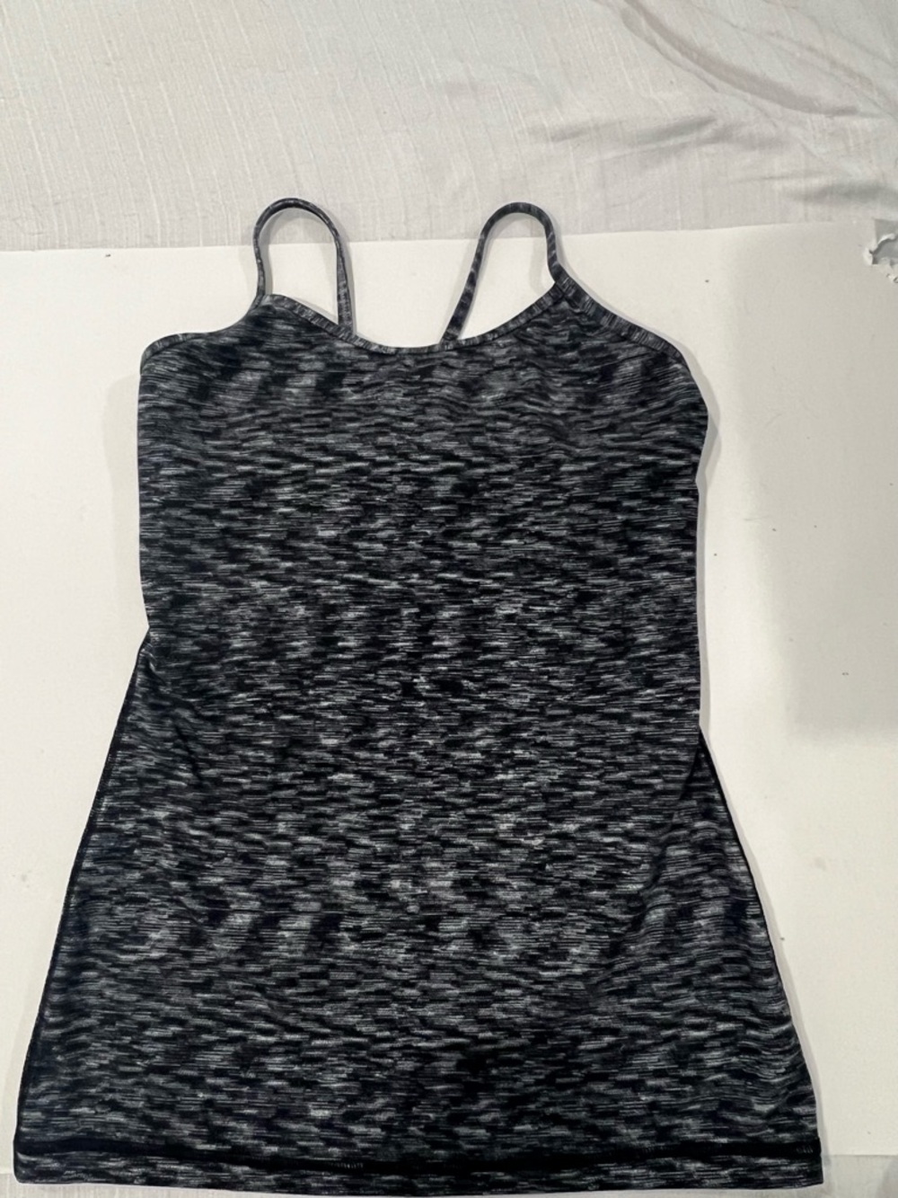 lululemon athletica Black Heather Strappy Tank Top